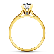 Solitaire Diamond Engagement Ring Luna 14K Yellow Gold