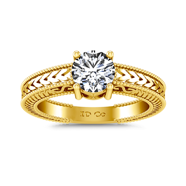 Solitaire Diamond Engagement Ring Kensington 14K Yellow Gold