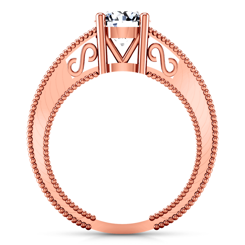 Solitaire Diamond Engagement Ring Kensington 14K Rose Gold