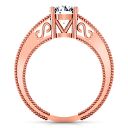 Solitaire Diamond Engagement Ring Kensington 14K Rose Gold