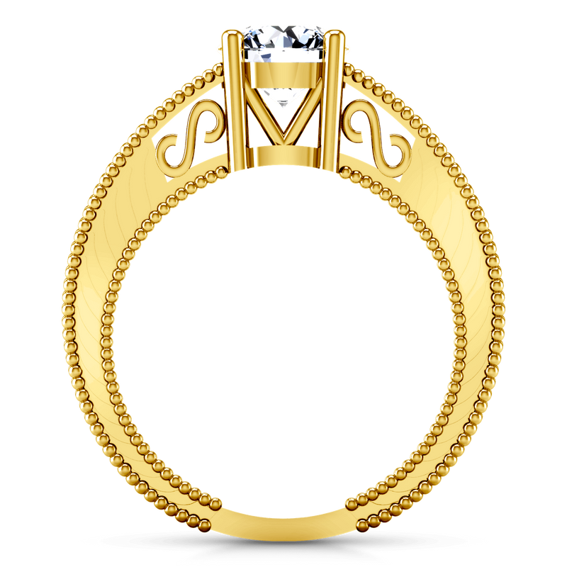 Solitaire Diamond Engagement Ring Kensington 14K Yellow Gold