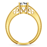 Solitaire Diamond Engagement Ring Kensington 14K Yellow Gold