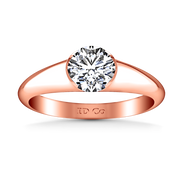 Solitaire Diamond Engagement Ring Ansley 14K Rose Gold