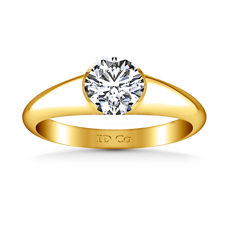 Solitaire Diamond Engagement Ring Ansley 14K Yellow Gold