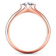 Solitaire Diamond Engagement Ring Ansley 14K Rose Gold