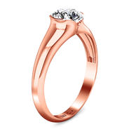 Solitaire Diamond Engagement Ring Ansley 14K Rose Gold