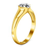 Solitaire Diamond Engagement Ring Ansley 14K Yellow Gold