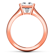 Solitaire Diamond Princess Cut Engagement Ring Angie 14K Rose Gold