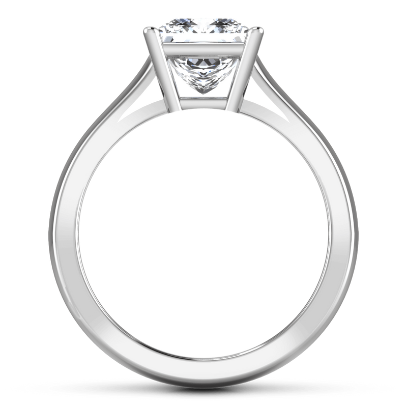 Solitaire Princess Cut Diamond Engagement Ring Angie 14K White Gold