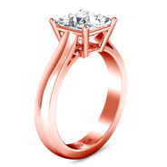 Solitaire Diamond Princess Cut Engagement Ring Angie 14K Rose Gold