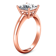 Solitaire Diamond Princess Cut Engagement Ring Cindy 14K Rose Gold