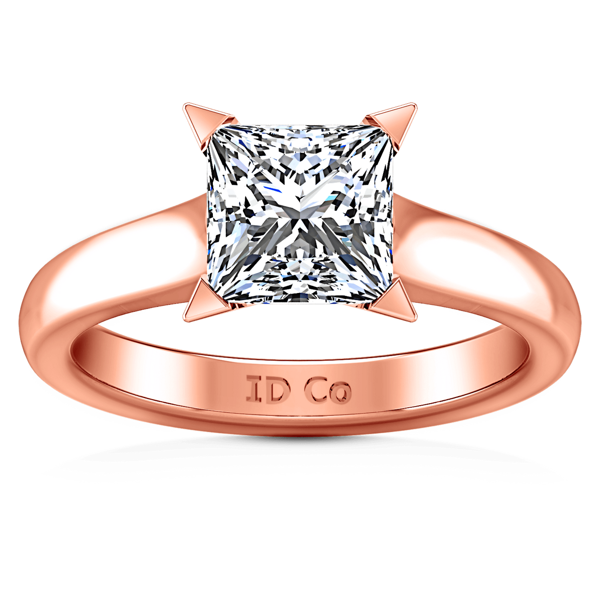 Solitaire Diamond Engagement Ring Jenny 14K Rose Gold