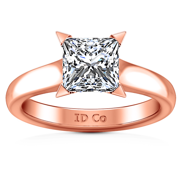 Solitaire Diamond Engagement Ring Jenny 14K Rose Gold