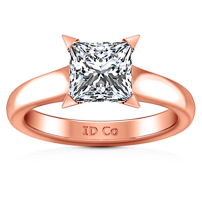 Solitaire Diamond Engagement Ring Jenny 14K Rose Gold