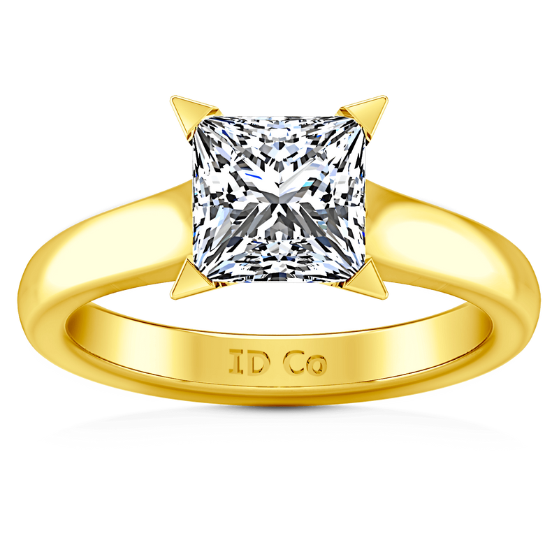 Solitaire Diamond Engagement Ring Jenny 14K Yellow Gold