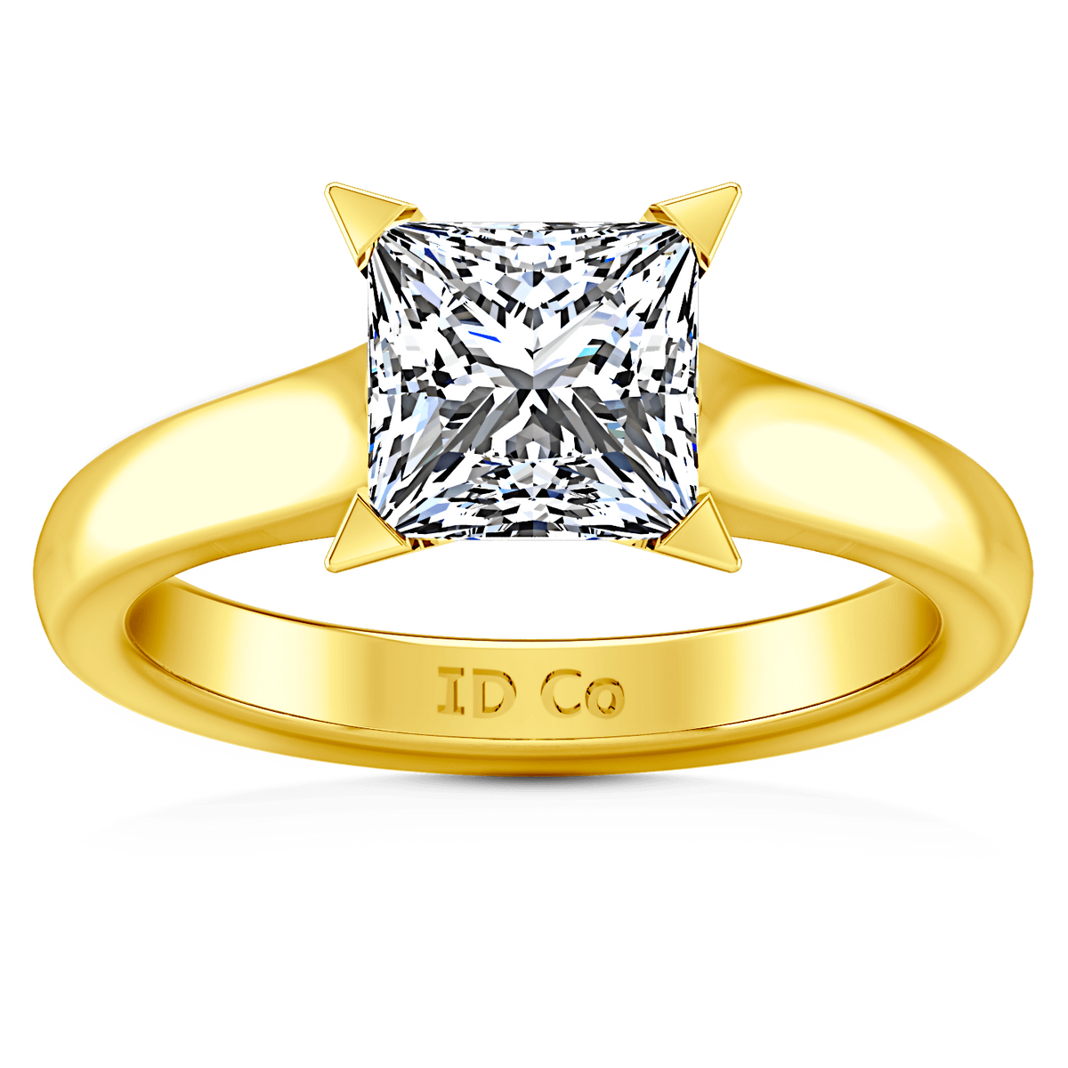 Solitaire Diamond Engagement Ring Jenny 14K Yellow Gold
