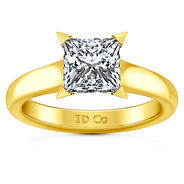 Solitaire Diamond Engagement Ring Jenny 14K Yellow Gold