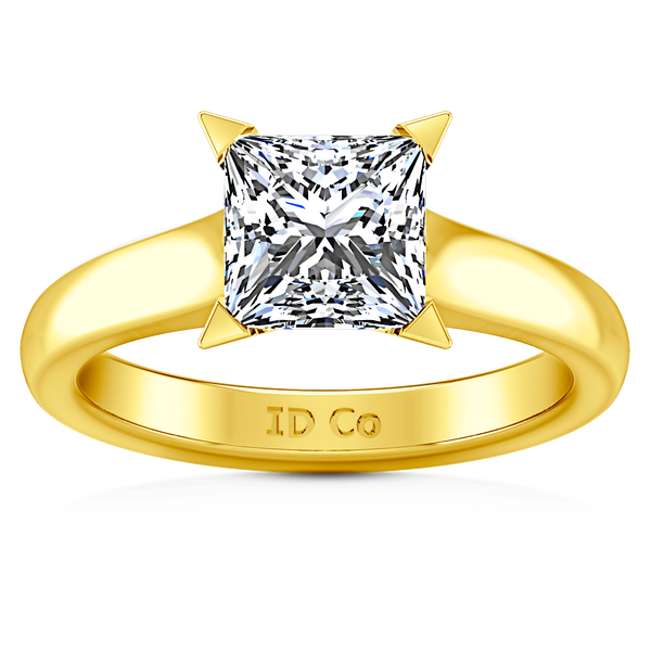 Solitaire Diamond Engagement Ring Jenny 14K Yellow Gold