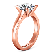 Solitaire Diamond Engagement Ring Jenny 14K Rose Gold