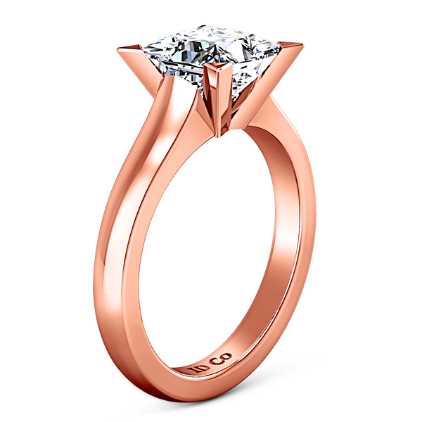 Solitaire Diamond Engagement Ring Jenny 14K Rose Gold