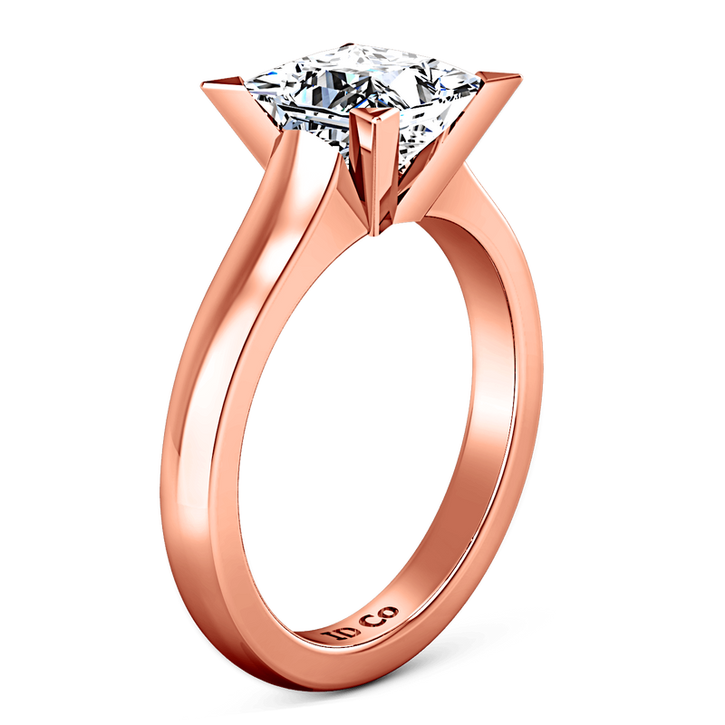 Solitaire Diamond Engagement Ring Jenny 14K Rose Gold