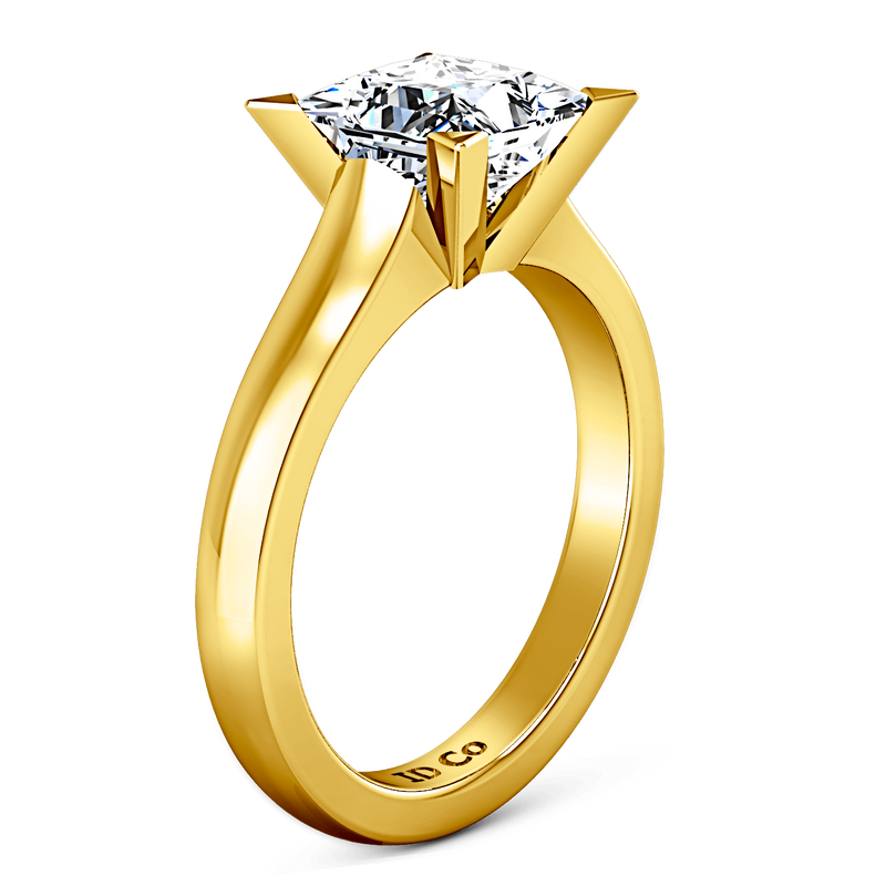 Solitaire Diamond Engagement Ring Jenny 14K Yellow Gold