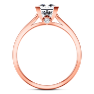 Solitaire Diamond Princess Cut Engagement Ring Holly 14K Rose Gold