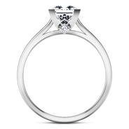 Solitaire Princess Cut Diamond Engagement Ring Holly 14K White Gold