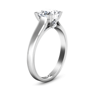 Solitaire Princess Cut Diamond Engagement Ring Holly 14K White Gold