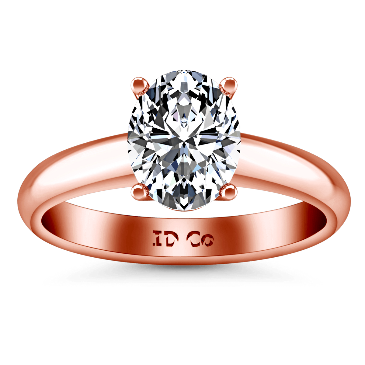 Solitaire Diamond Engagement Ring Daniela 14K Rose Gold