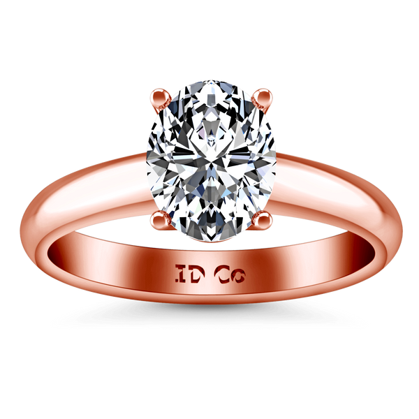 Solitaire Diamond Engagement Ring Daniela 14K Rose Gold
