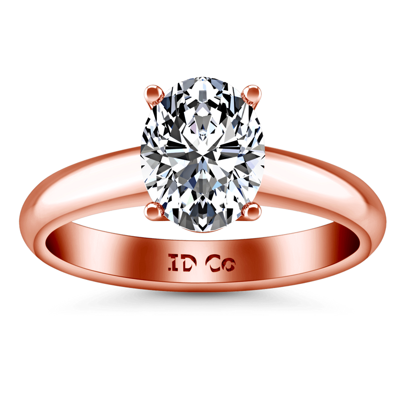Solitaire Diamond Engagement Ring Daniela 14K Rose Gold