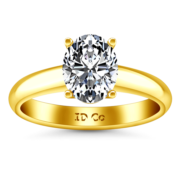 Solitaire Diamond Engagement Ring Daniela 14K Yellow Gold