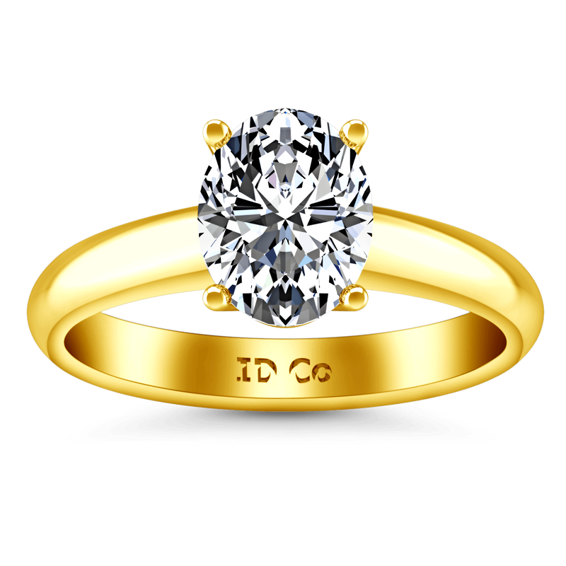 Solitaire Diamond Engagement Ring Daniela 14K Yellow Gold