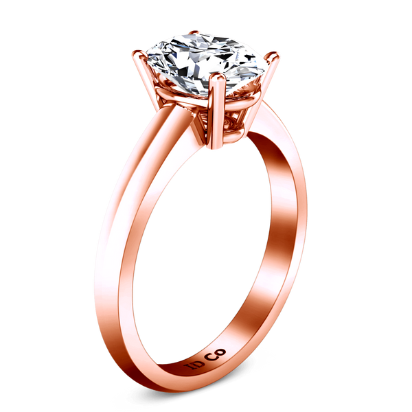 Solitaire Diamond Engagement Ring Daniela 14K Rose Gold