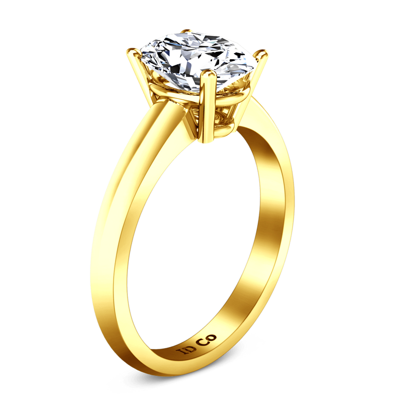 Solitaire Diamond Engagement Ring Daniela 14K Yellow Gold