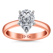 Solitaire Diamond Engagement Ring Hillary 14K Rose Gold