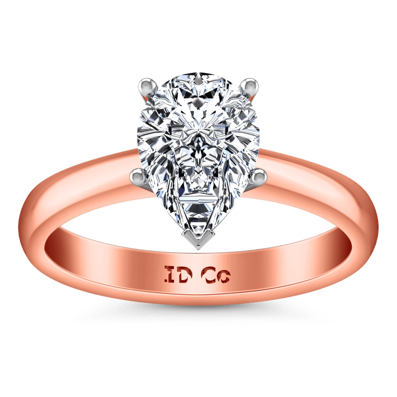 Solitaire Diamond Engagement Ring Hillary 14K Rose Gold