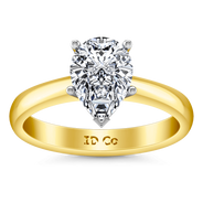 Solitaire Diamond Engagement Ring Hillary 14K Yellow Gold