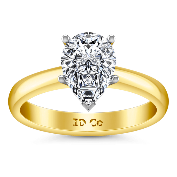 Solitaire Diamond Engagement Ring Hillary 14K Yellow Gold