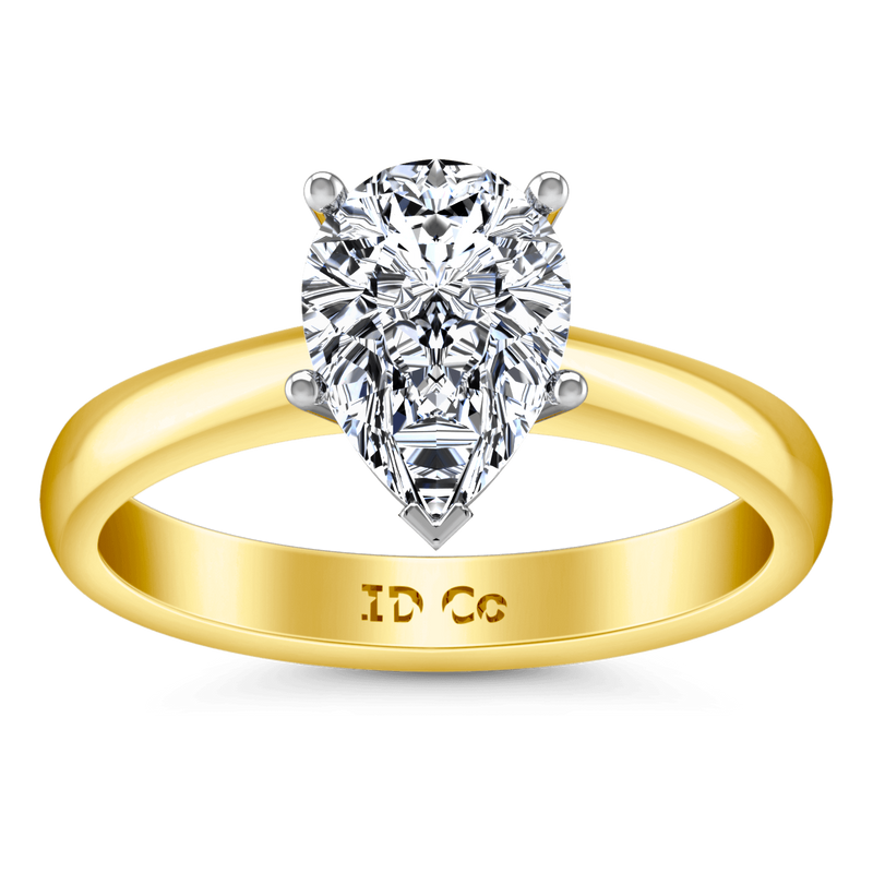 Solitaire Diamond Engagement Ring Hillary 14K Yellow Gold