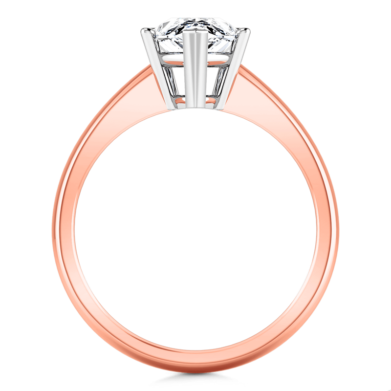 Solitaire Diamond Engagement Ring Hillary 14K Rose Gold
