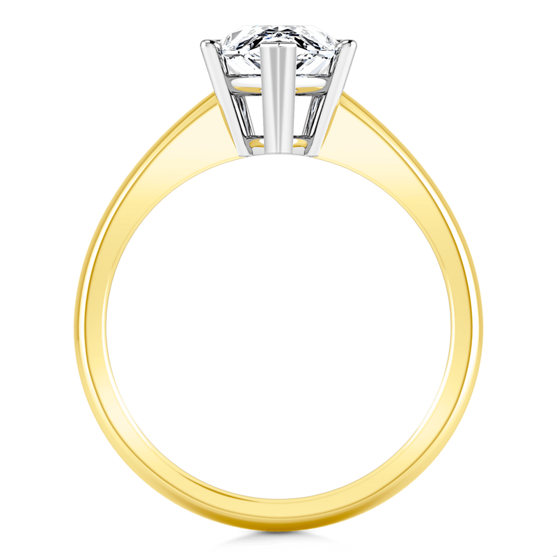 Solitaire Diamond Engagement Ring Hillary 14K Yellow Gold