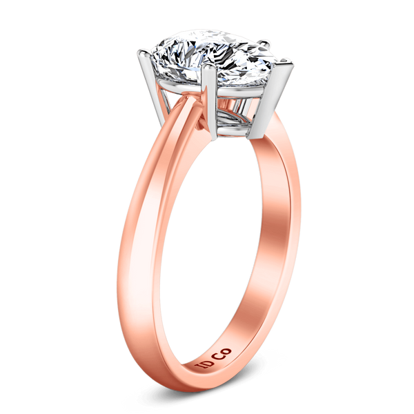 Solitaire Diamond Engagement Ring Hillary 14K Rose Gold