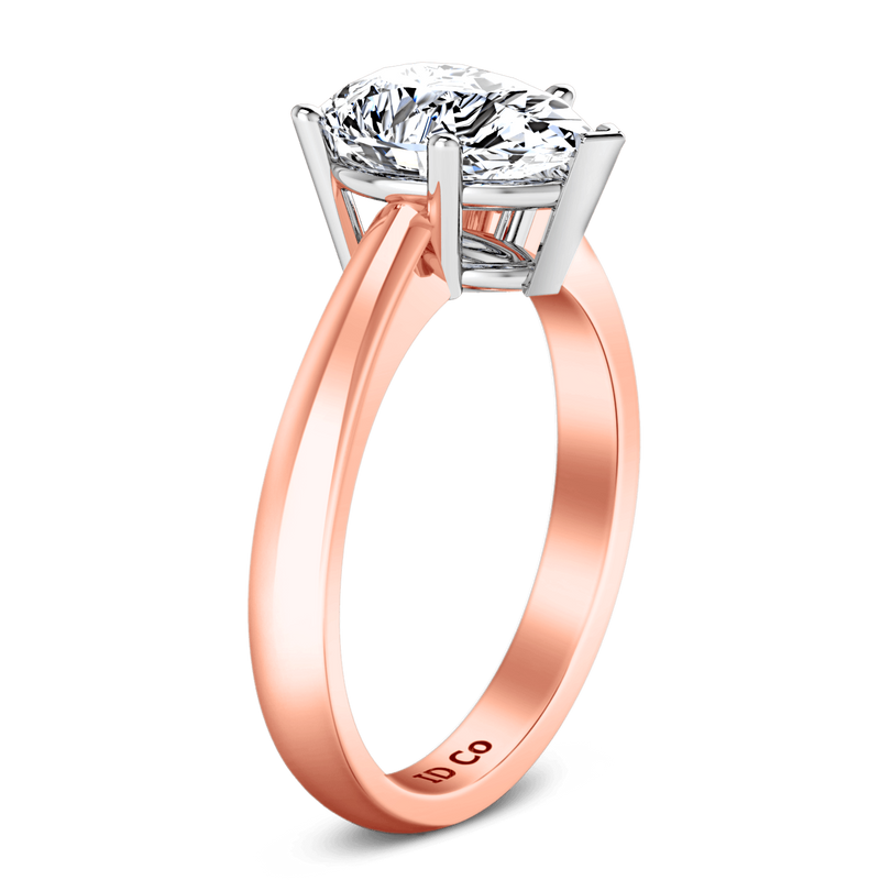 Solitaire Diamond Engagement Ring Hillary 14K Rose Gold