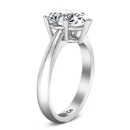 Solitaire Pear Diamond Engagement Ring Hillary 14K White Gold