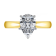 Solitaire Diamond Engagement Ring Hillary 14K Yellow Gold