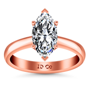 Solitaire Diamond Engagement Ring Scarlet 14K Rose Gold