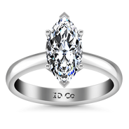 Solitaire Marquis Diamond Engagement Ring Scarlet 14K White Gold