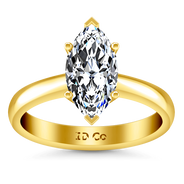Solitaire Diamond Engagement Ring Scarlet 14K Yellow Gold